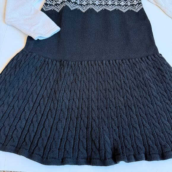 Janie and Jack Fair Isle Sweater Dress 6 - Picture 3 of 10